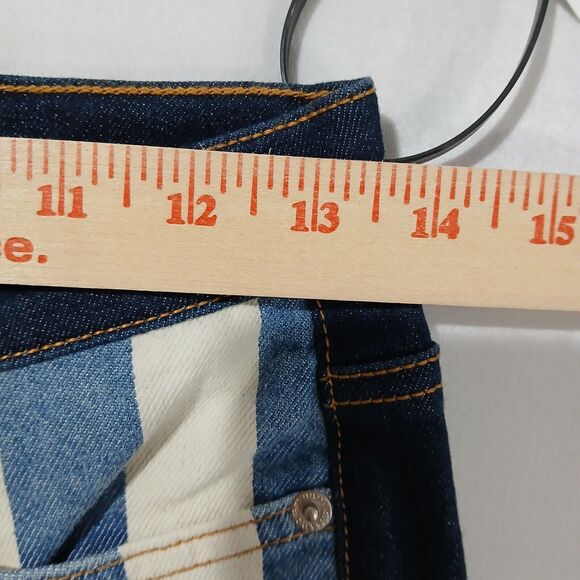 Current Elliott Jeans 24 The Stiletto High Waist Ankle Skinny The Bay Stripe NEW - Picture 8 of 11
